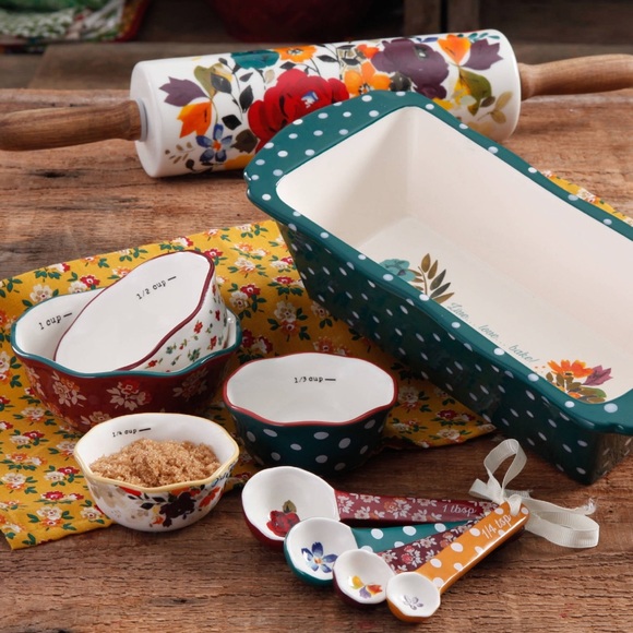 The Pioneer Woman Floral Bakeware Set - Red Blue White